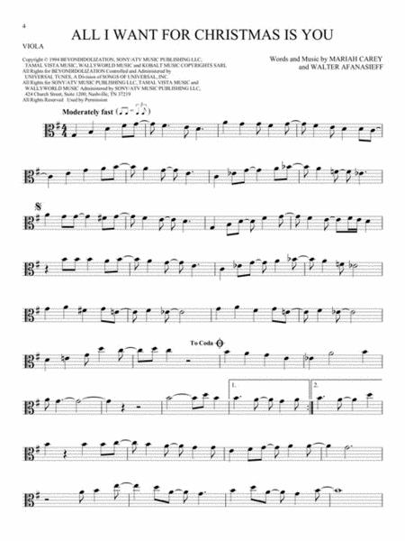 101 Christmas Songs - Viola Solo - Hal Leonard 278645