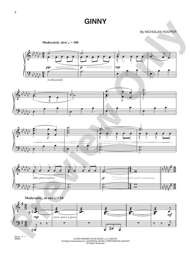 Ginny (from "Harry Potter and the Half-Blood Prince") - Piano (Digital Download)