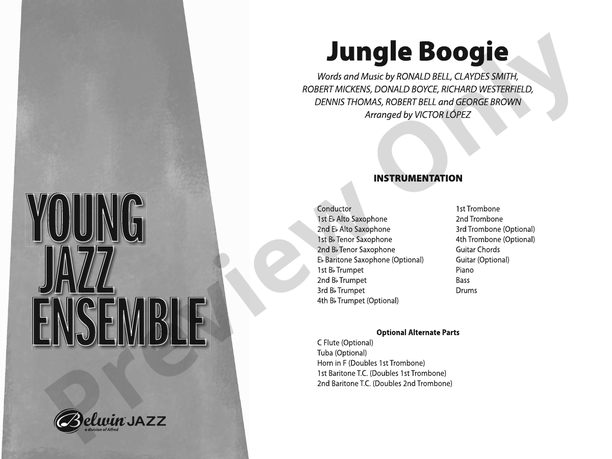 Jungle Boogie - Jazz Ensemble Conductor Score & Parts (Digital Download)