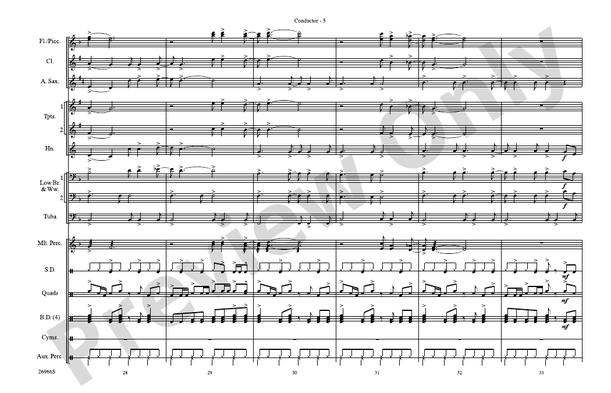 Already Gone (Arr. Brian Scott) – Marching Band Conductor Score & Parts (Digital Download)