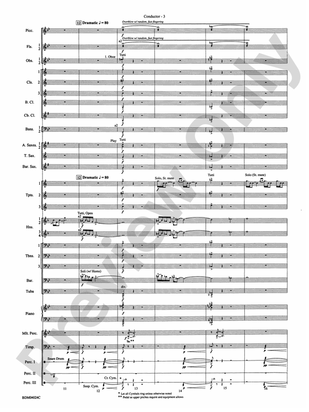 Ithaca (from The Odyssey (Symphony No. 2)) - Concert Band Conductor Score & Parts (Digital Download)