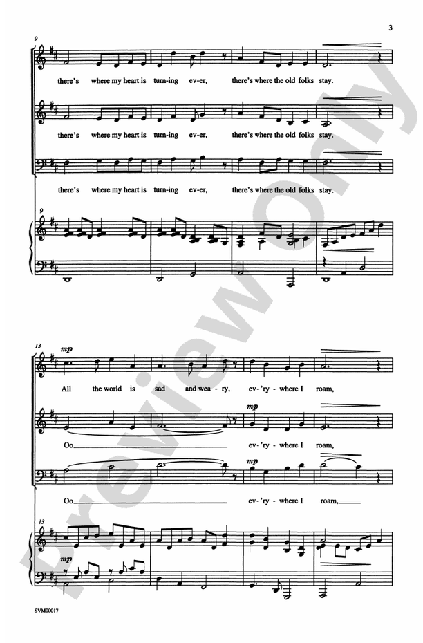 A Stephen Foster Trilogy - 3-Part Mixed Choral Octavo (Digital Download)