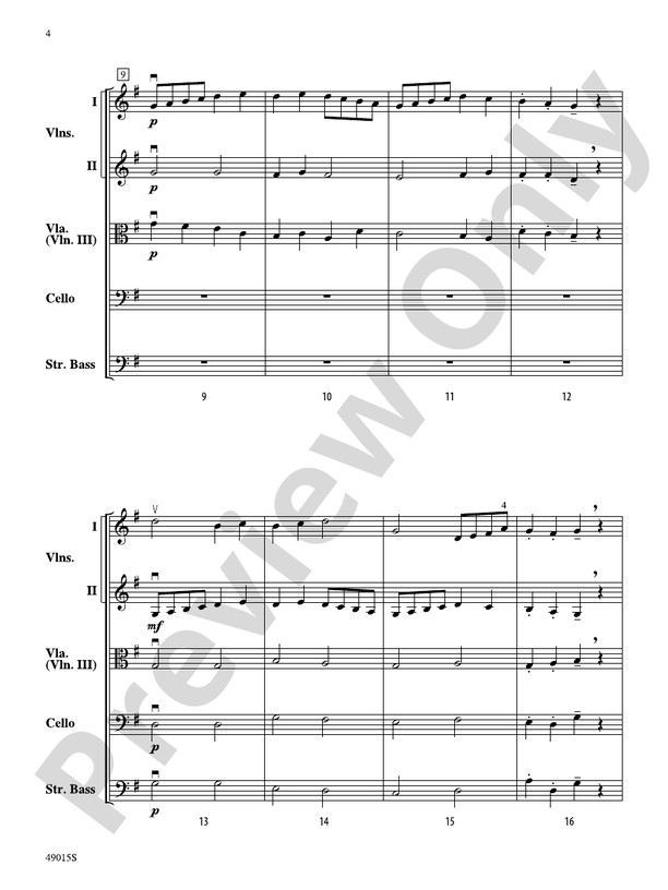 Petite Suite Francaise - String Orchestra Conductor Score & Parts (Digital Download)