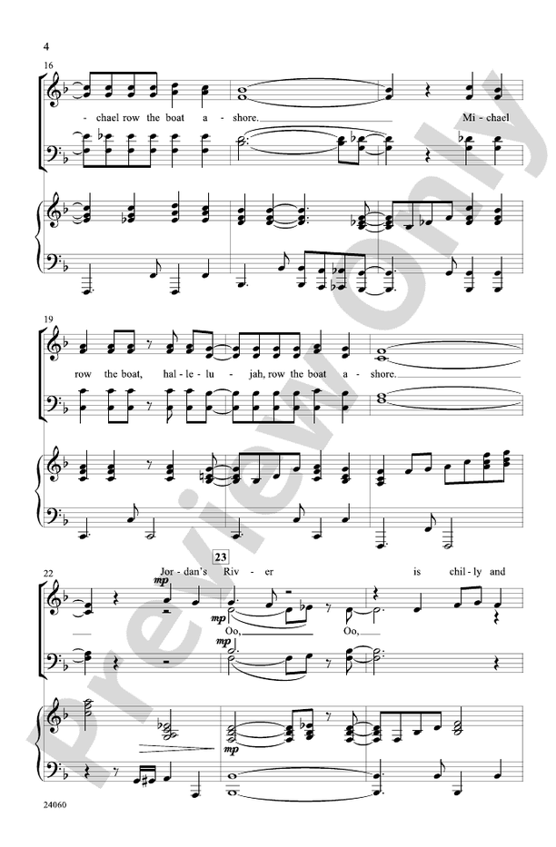 Michael Row That Gospel Boat! – SATB Choral Octavo (Digital Download)