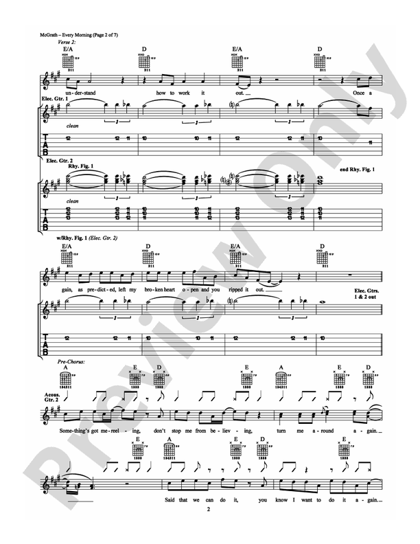 Every Morning - Sugar Ray - Guitar TAB (Digital Download)