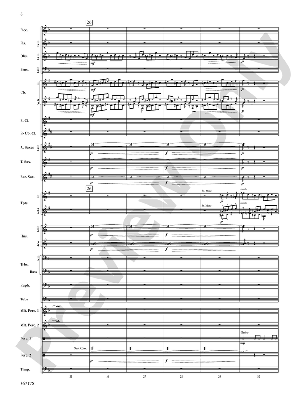 Sparkle - Concert Band Conductor Score & Parts (Digital Download)