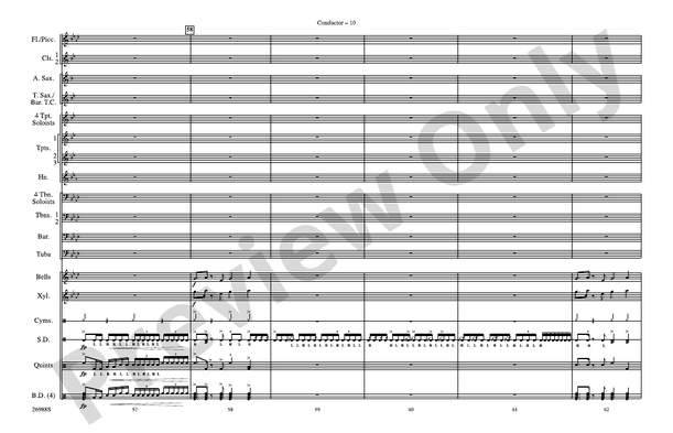 Blues in the Night – Marching Band Conductor Score & Parts (Digital Download)