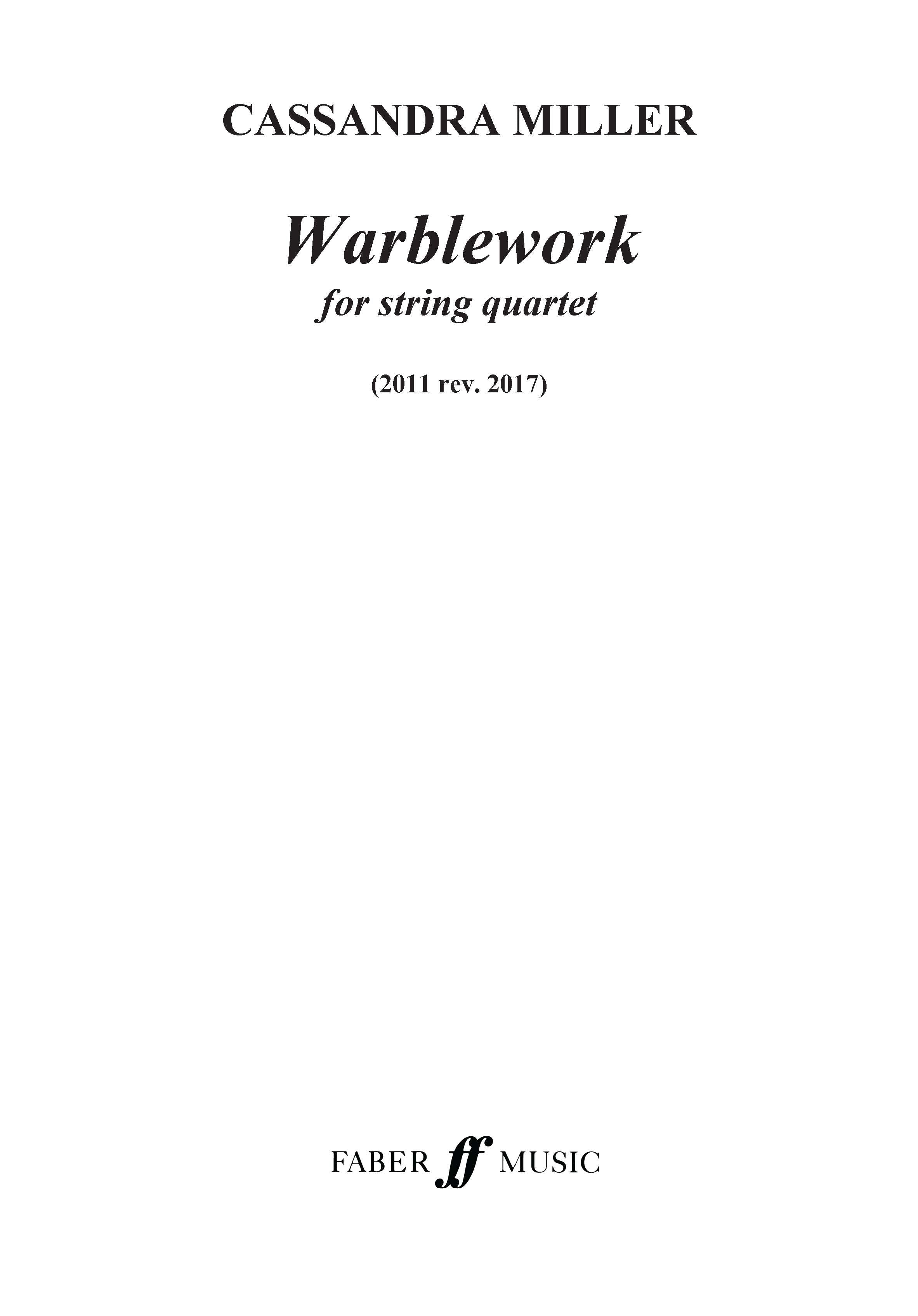 Warblework - String Quartet (Digital Download)
