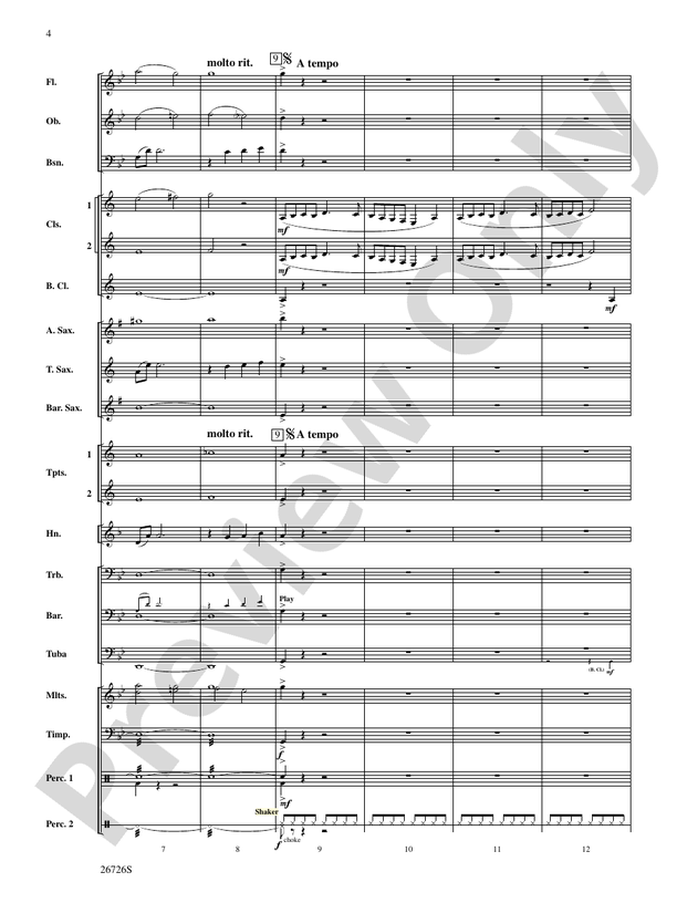 Eclipse - Concert Band Conductor Score & Parts (Digital Download)