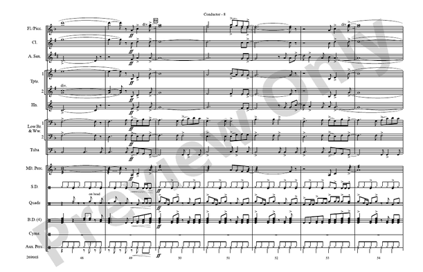 Already Gone (Arr. Brian Scott) – Marching Band Conductor Score & Parts (Digital Download)