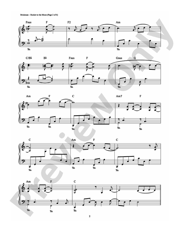 Rocket to the Moon - Piano (Digital Download)