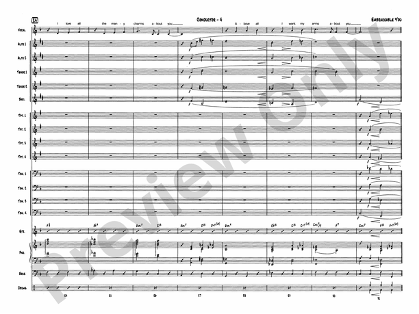 Embraceable You - Jazz Ensemble Conductor Score & Parts(Digital Download)