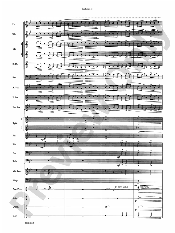 Commemoration - Concert Band Conductor Score & Parts (Digital Download)