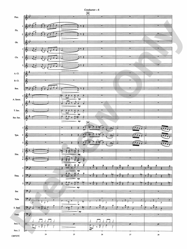 Dave Brubeck: It's About Time - Concert Band Conductor Score & Parts (Digital Download)