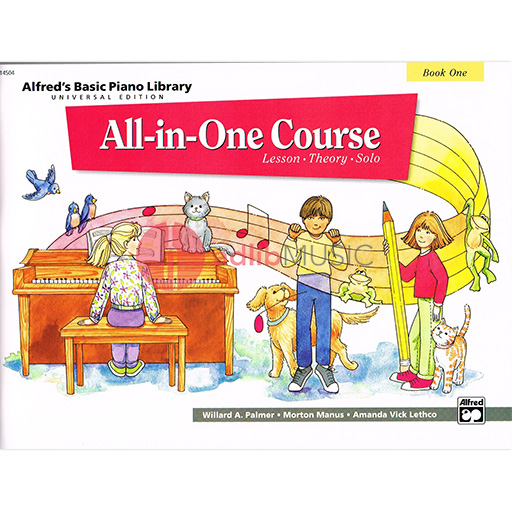 Alfred's Basic All-In-One Course Book 1 - Piano by Lethco/Manus/Palmer Alfred Universal Edition 14504