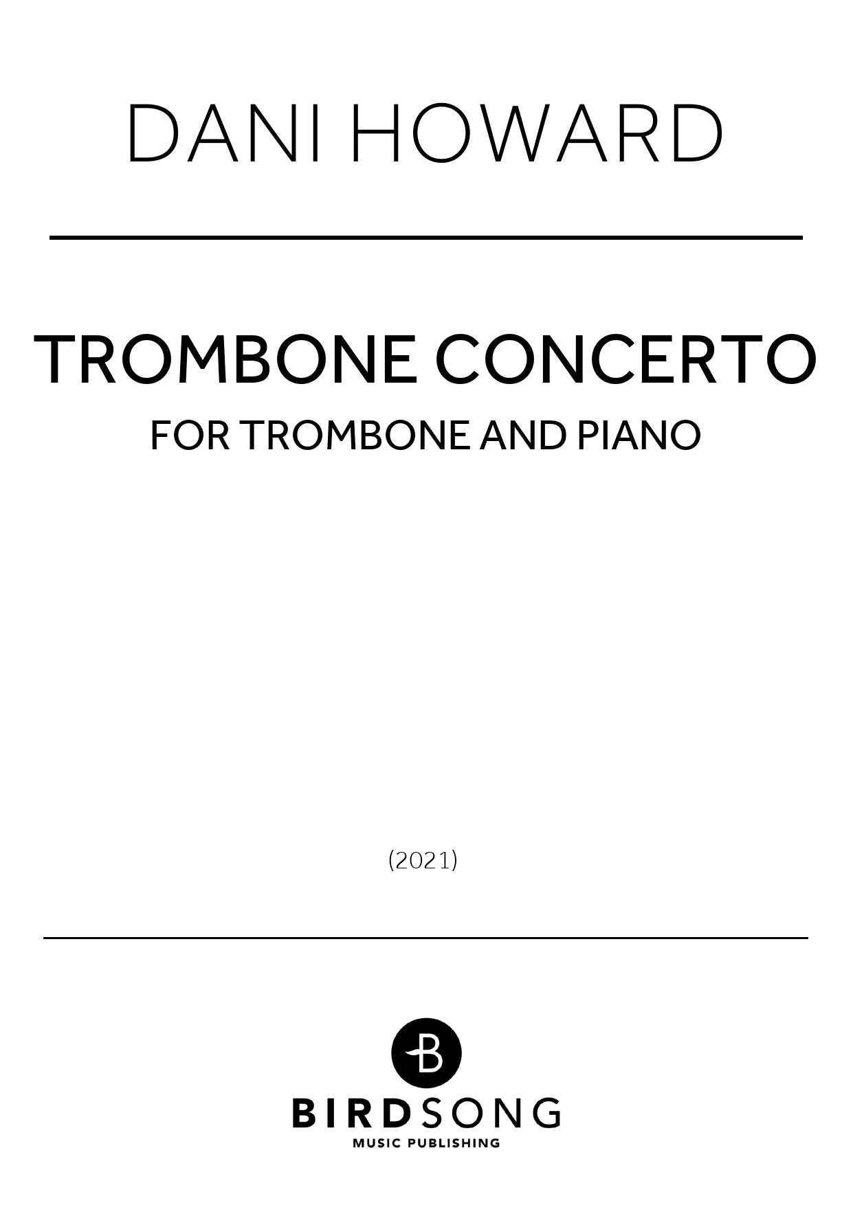 Trombone Concerto - Dani Howard - Trombone/Piano (Digital Download)