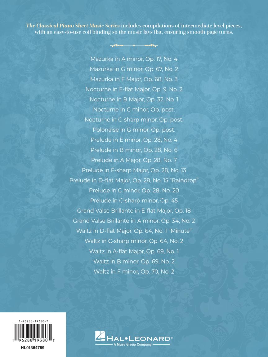 Intermediate Chopin Favourites - Hal Leonard 1364789