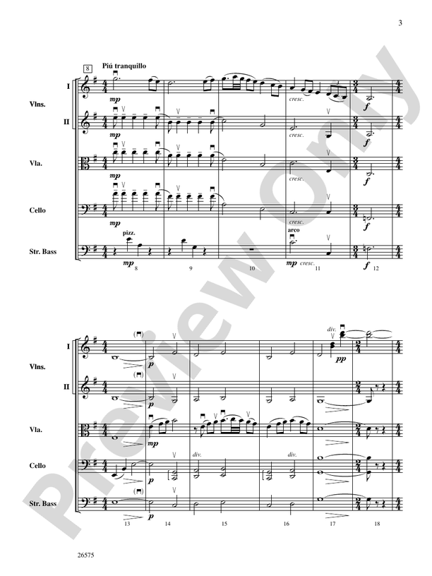 Of Glorious Plumage – String Orchestra Conductor Score & Parts (Digital Download)