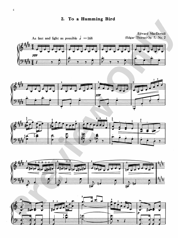 MacDowell - Six Fancies, Opus 7 for the Piano - Piano (Digital Download)