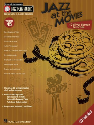 Jazz At The Movies - Jazz Play-Along Volume 45 - Bb Instrument|Bass Clef Instrument|C Instrument|Eb Instrument Hal Leonard Lead Sheet /CD