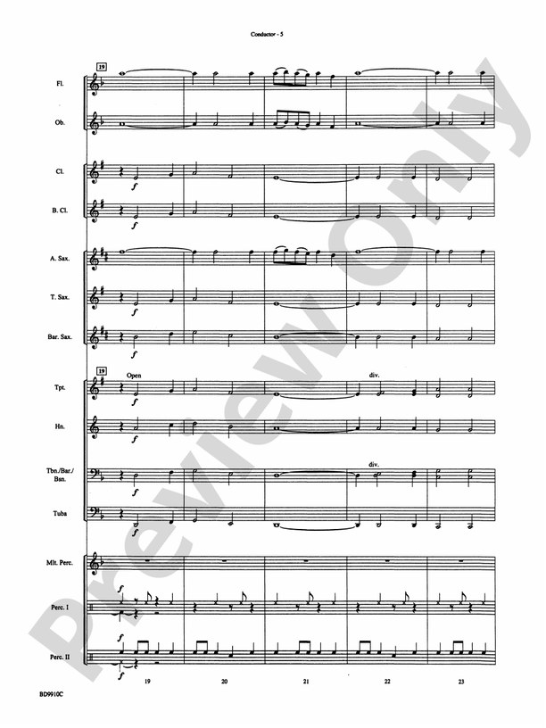 Voodoo Dance - Concert Band Conductor Score & Parts (Digital Download)