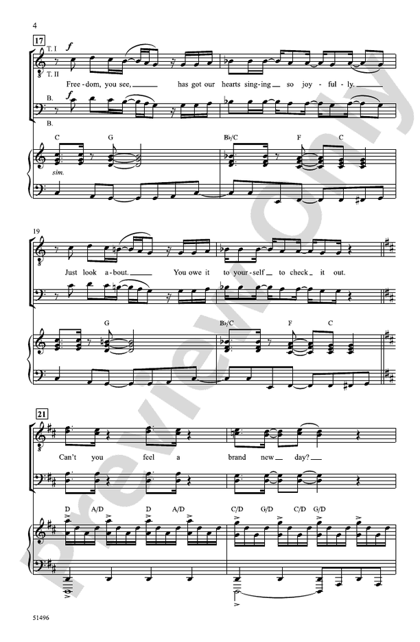 A Brand New Day - TTBB Choral Octavo (Digital Download)