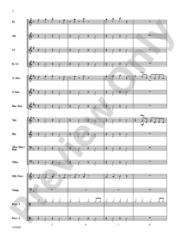 Perfection - Concert Band Conductor Score & Parts (Digital Download)