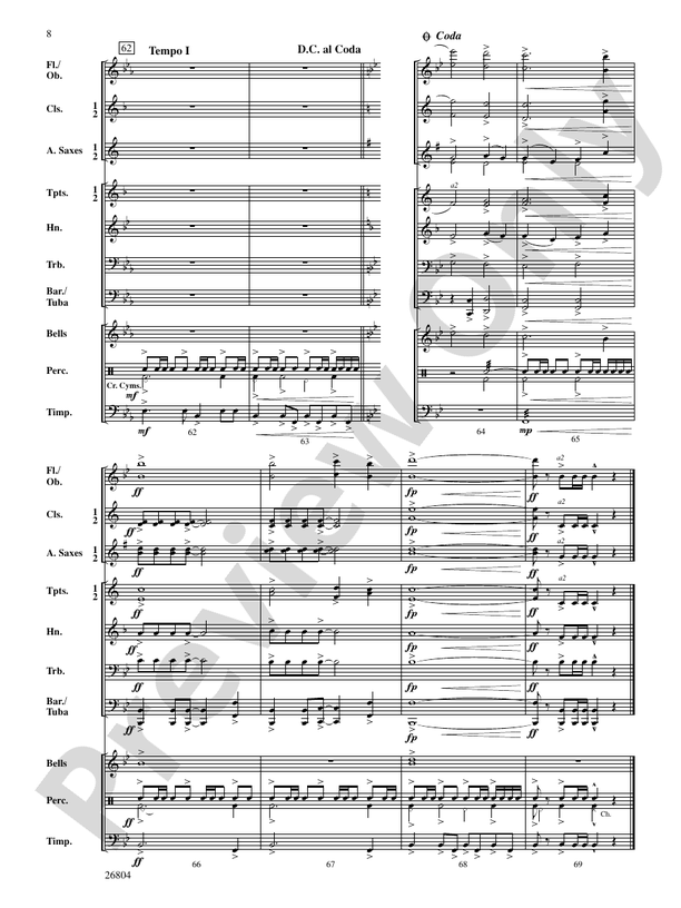 Sugar Creek Overture - Concert Band Conductor Score & Parts (Digital Download)