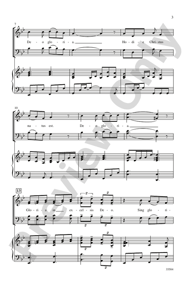 Hodie – SATB Choral Octavo (Digital Download)