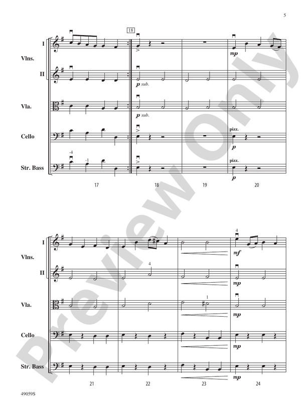 Sinfonietta for Strings - String Orchestra Conductor Score & Parts (Digital Download)