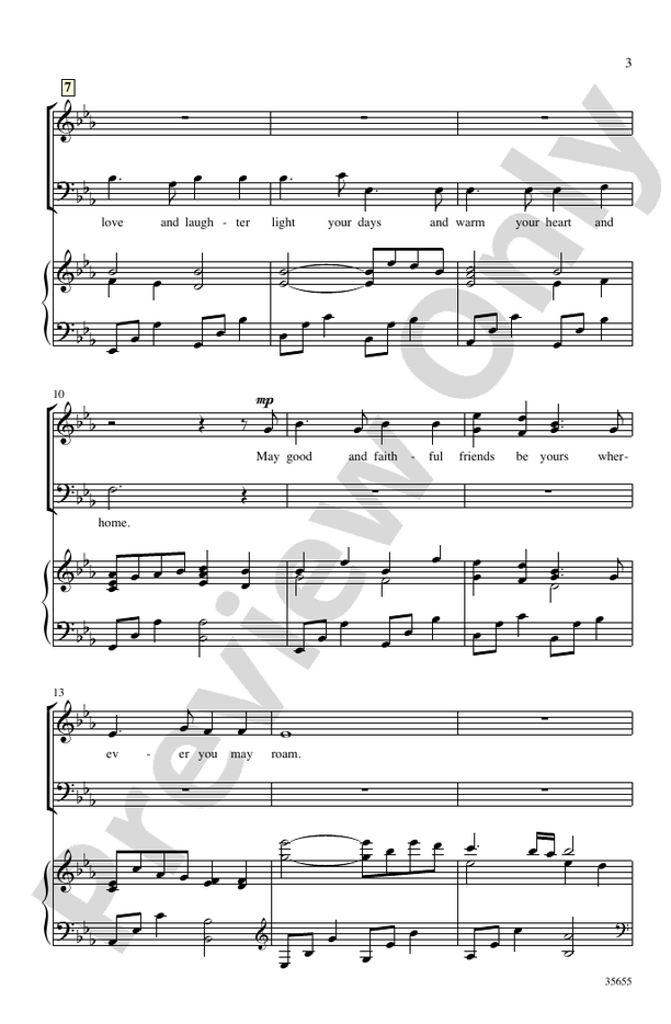 A Blessing - SAB Choral Octavo (Digital Download)