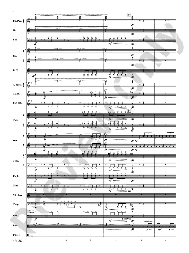 Rogue River - Concert Band Conductor Score & Parts (Digital Download)