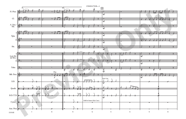 Bad Blood – Marching Band Conductor Score & Parts (Digital Download)