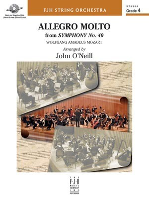 Allegro Molto from Symphony No. 40 - Wolfgang Amadeus Mozart - John O'Neill FJH Music Company Score/Parts