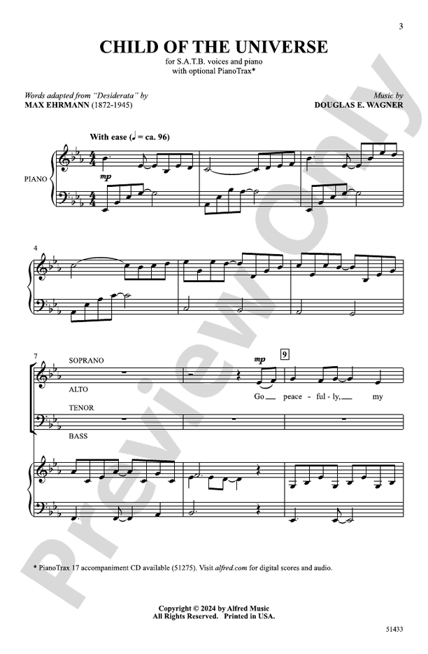 Child of the Universe - SATB Choral Octavo (Digital Download)