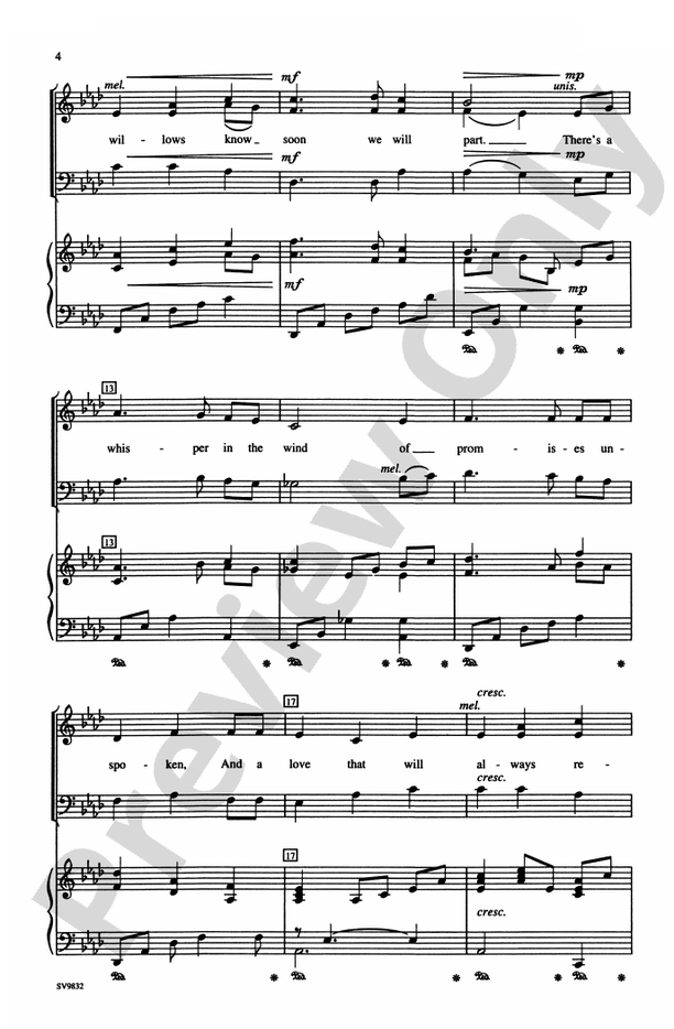 Ashokan Farewell (from "The Civil War," a Film by Ken Burns) – SAB Choral Octavo (Digital Download)