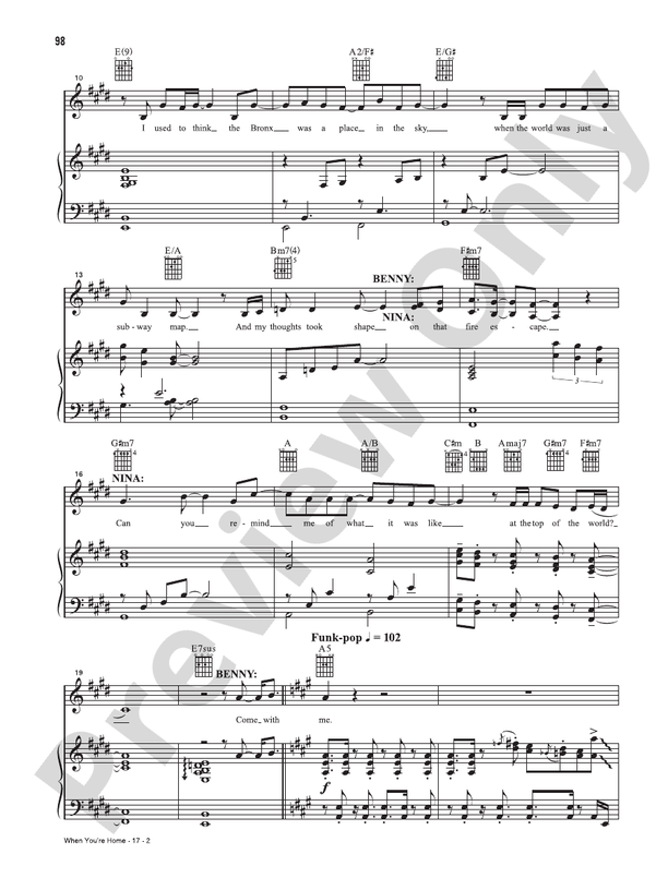 When You're Home (Music from the Original Motion Picture Soundtrack, In The Heights) - PVG (Digital Download)