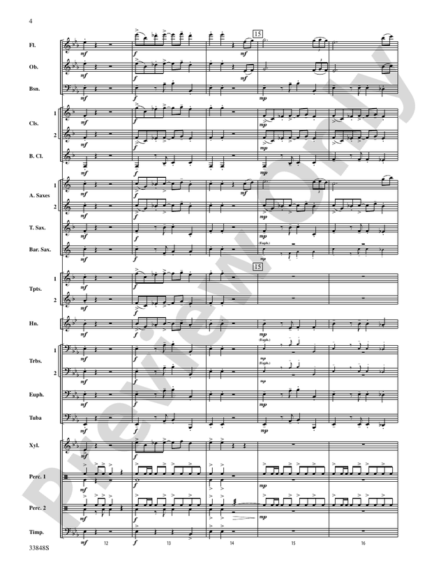 El Tango - Concert Band Conductor Score & Parts (Digital Download)