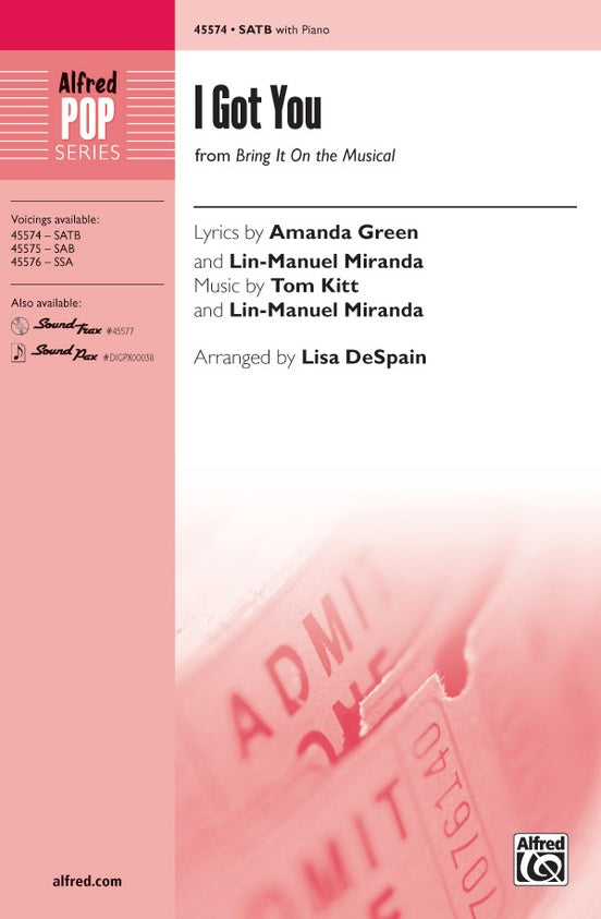 I Got You – SATB Choral Octavo (Digital Download)
