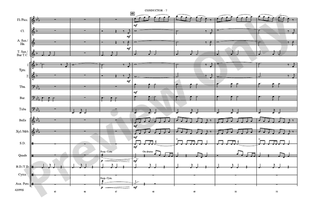 Man of Steel, Part 3 – Marching Band Conductor Score & Parts (Digital Download)