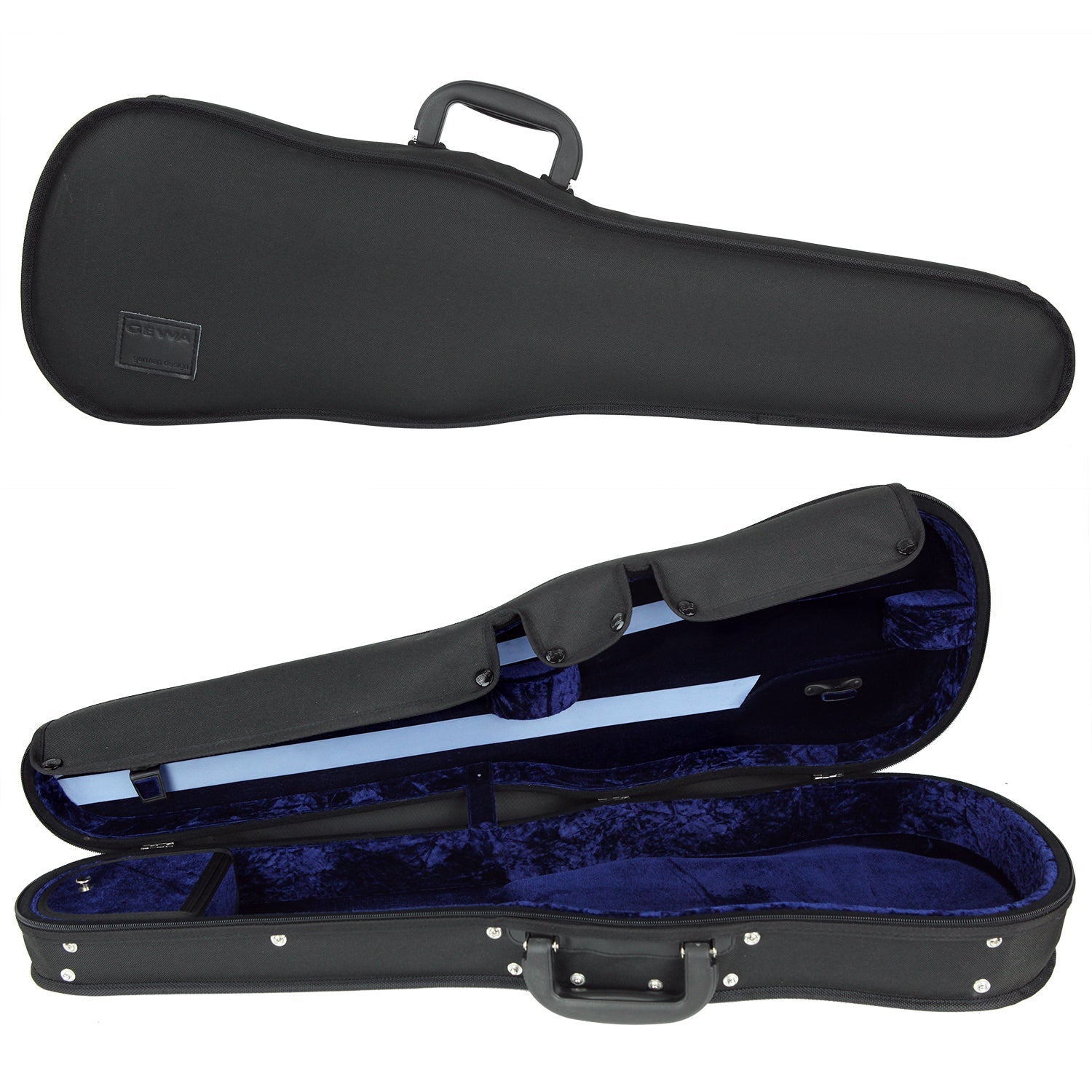 GEWA Liuteria Concerto Shaped Violin Case Black 1/2