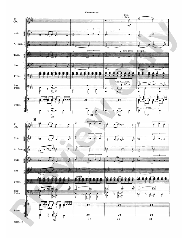 Alvamar Overture - Concert Band Conductor Score & Parts (Digital Download)