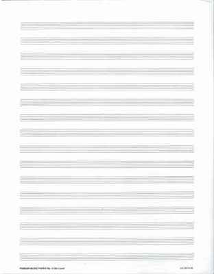 Manuscript Paper No. 3 16 Stave (25 Pack) - All Music Publishing