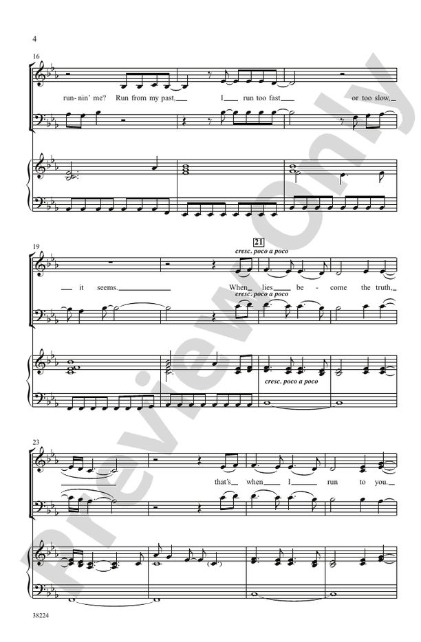 I Run to You: The Hits of Lady Antebellum – SAB Choral Octavo (Digital Download)