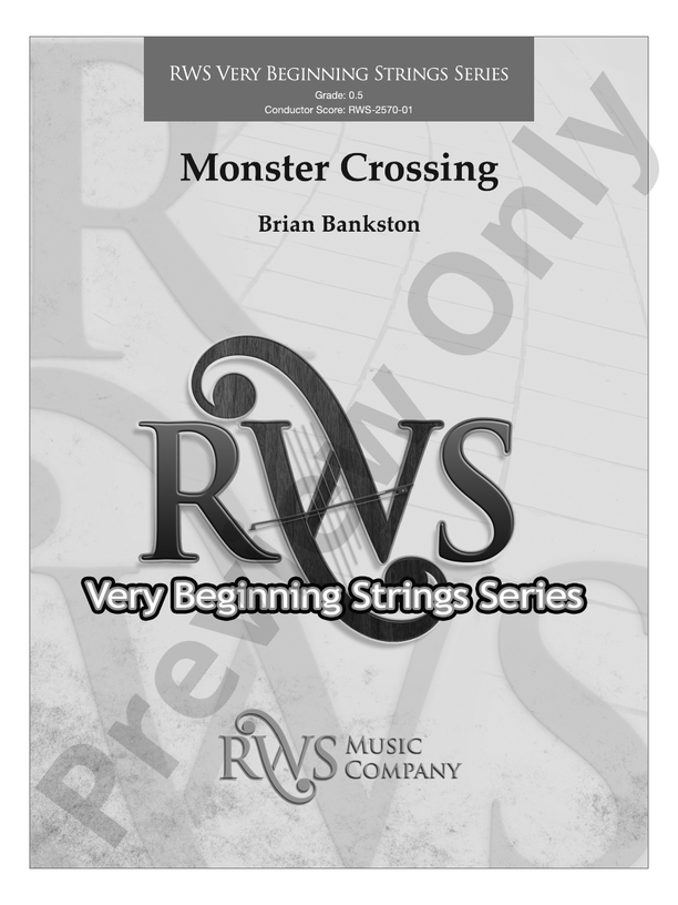 Monster Crossing - String Orchestra Conductor Score & Parts (Digital Download)