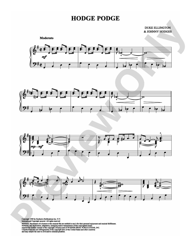 Hodge Podge - Piano (Digital Download)