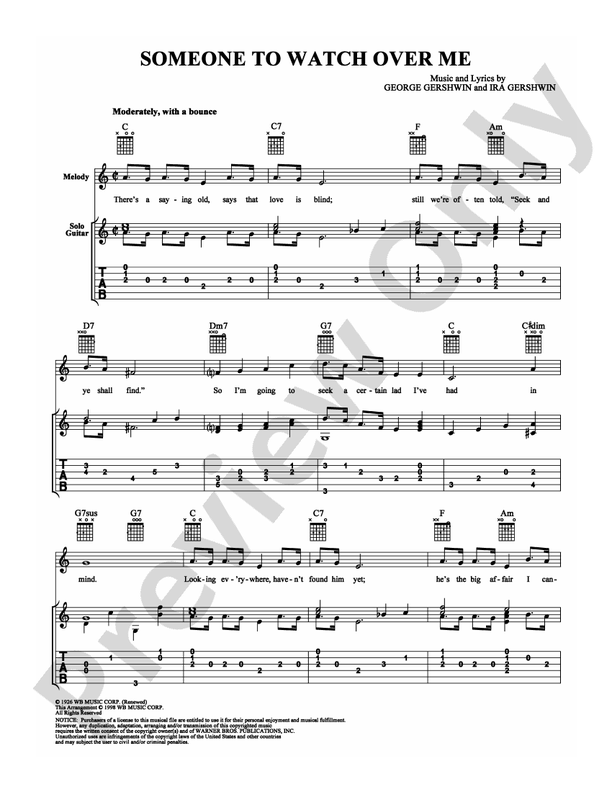 Someone To Watch Over Me - Guitar TAB (Digital Download)