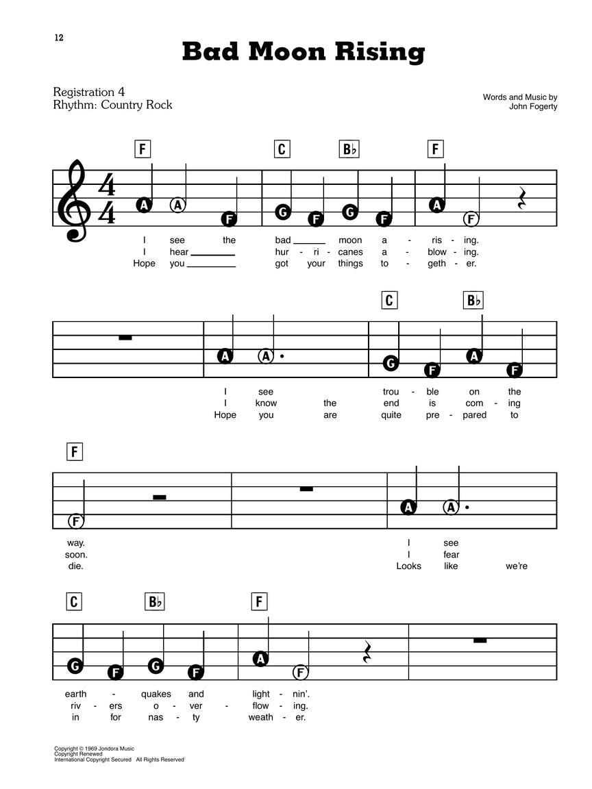 Songs of the 1960s - EZPlay Piano - Hal Leonard 159572