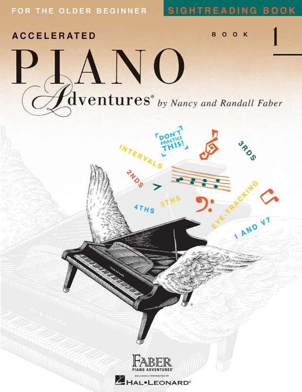 Accelerated Piano Adventures Sightreading Book 1 - Piano by Faber/Faber Hal Leonard 123496
