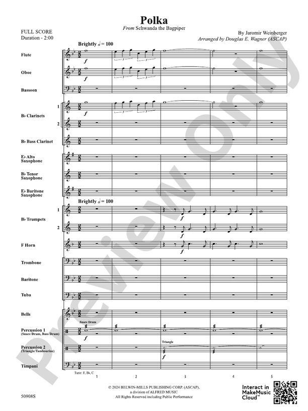 Polka – Concert Band Conductor Score & Parts (Digital Download)